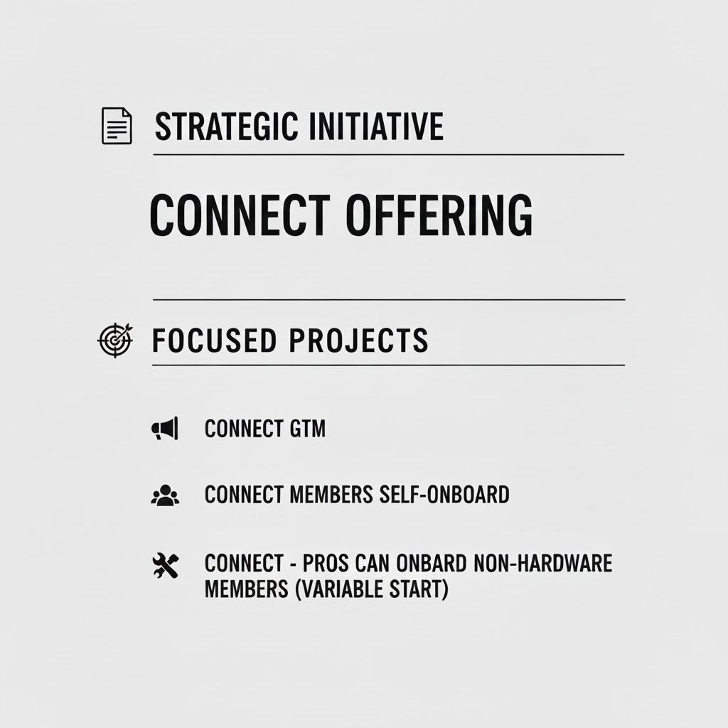 Strategic initiative spawning multiple roadmap projects